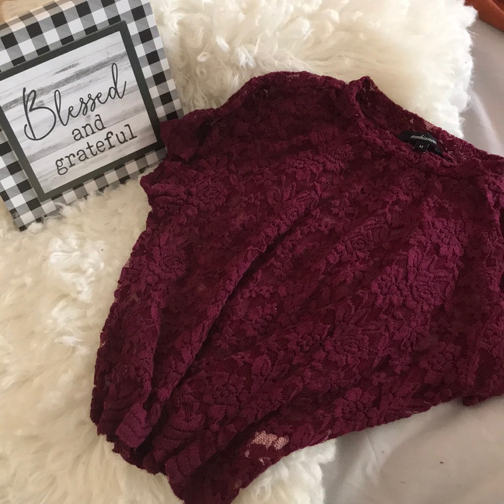 Vine color laced shirt